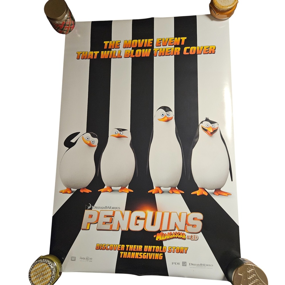 Penguins of Madagascar 2014 Promo Movie‎ Poster 27x40 Tom McGrath C. Miller D/S